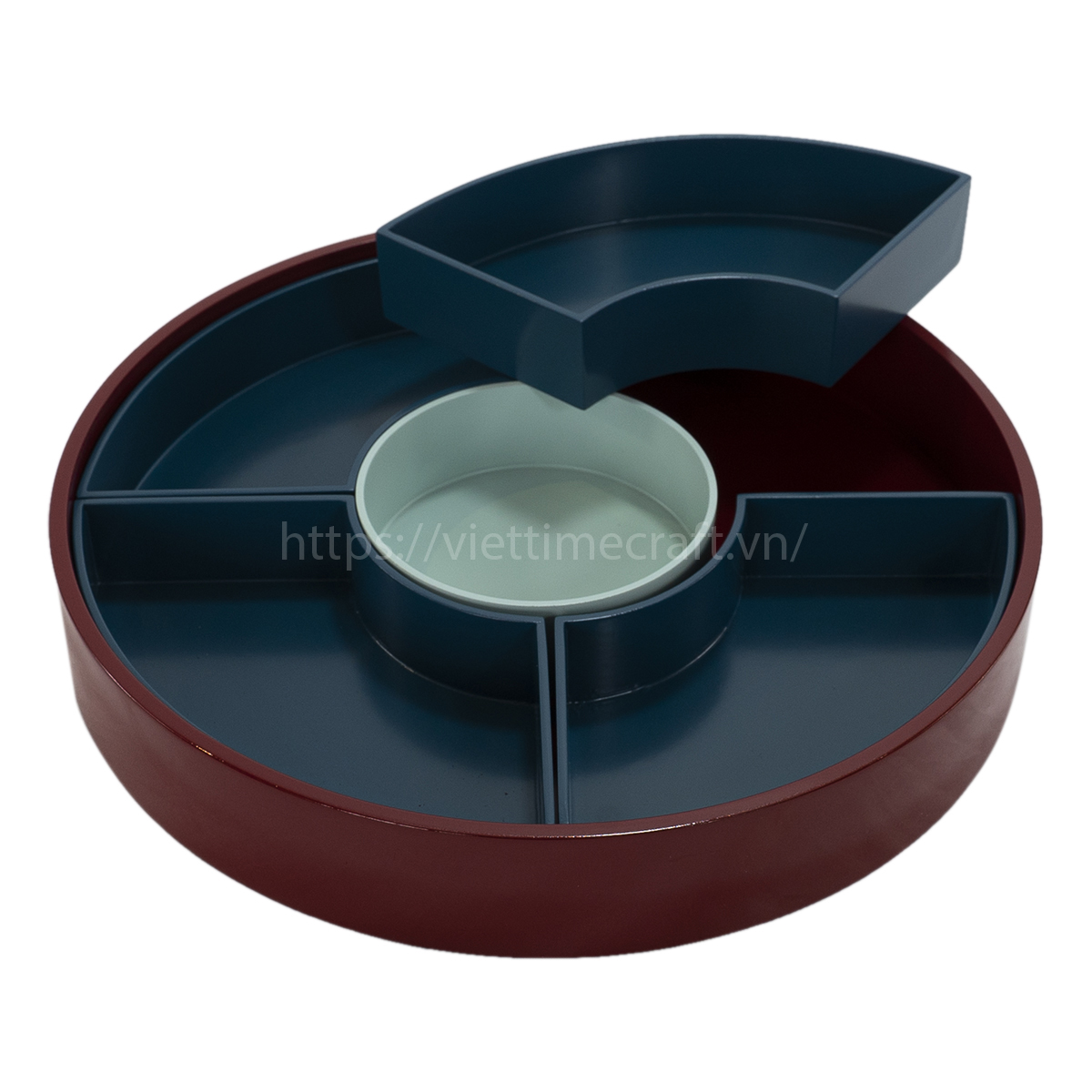 viettimecraft - Hộp mứt tết sơn mài Đại Cát - quà tặng doanh nghiệp - lacquer box