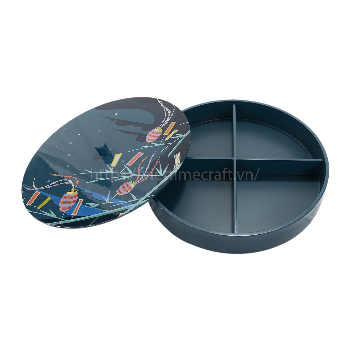 viettimecraft - Hộp mứt tết sơn mài Phong Vũ - quà tặng doanh nghiệp - lacquer box
