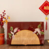 viettimecraft - Hộp mứt tết sơn mài Thanh Nguyệt Hạc - quà tặng doanh nghiệp - lacquer box