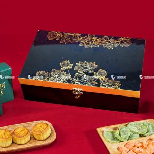 viettimecraft - Hộp sơn mài Trung thu Kim Liên Quý - quà tặng doanh nghiệp - lacquer box