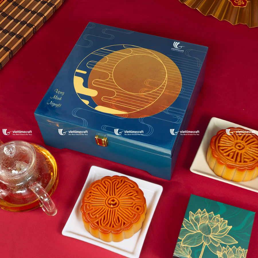 Hộp sơn mài trung thu cao cấp, sang trọng đựng bánh trung thu dành cho doanh nghiệp, đối tác, khách hàng, bạn bè, người thân