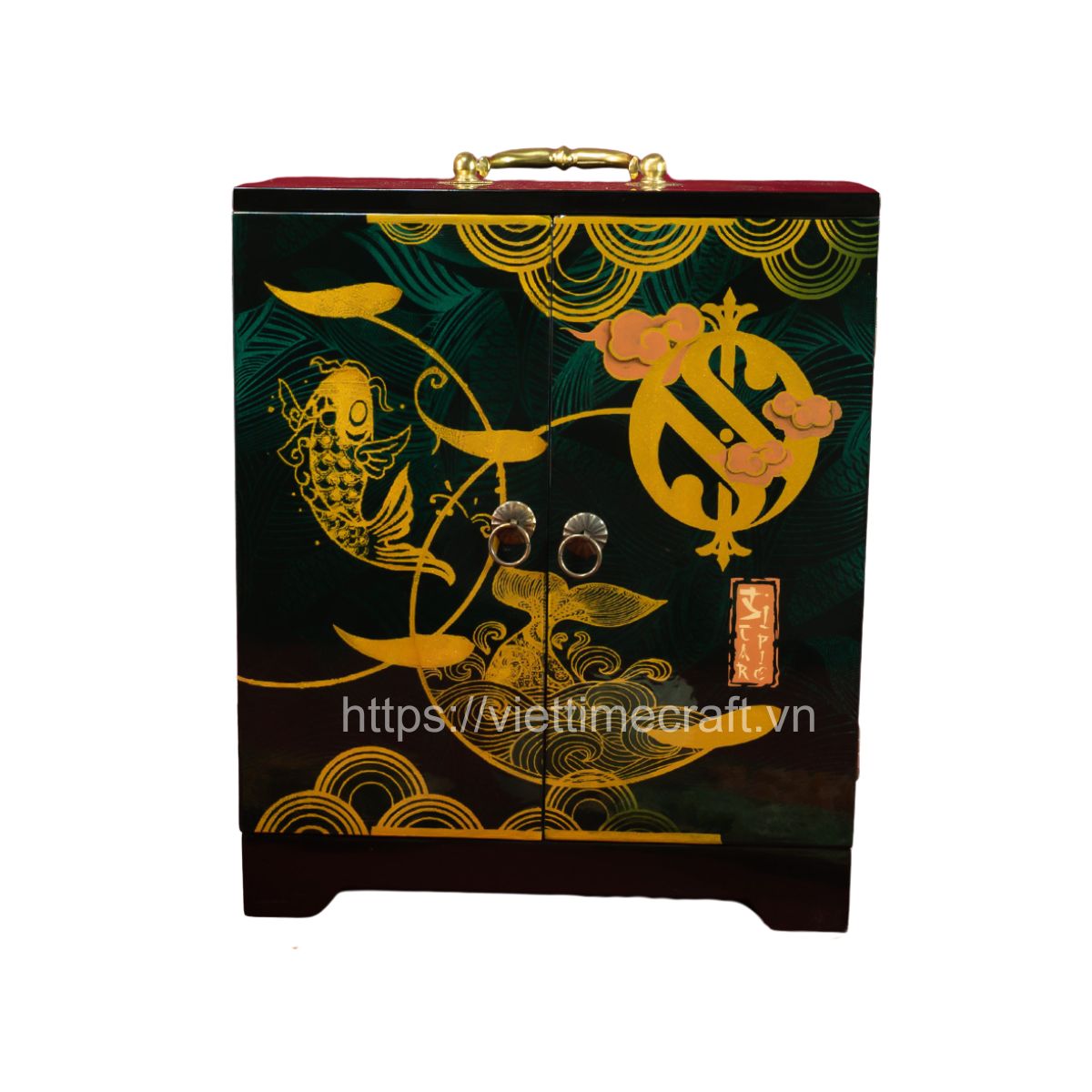 Hộp sơn mài trung thu cao cấp, sang trọng dành cho doanh nghiệp, đối tác, khách hàng, bạn bè, người thân