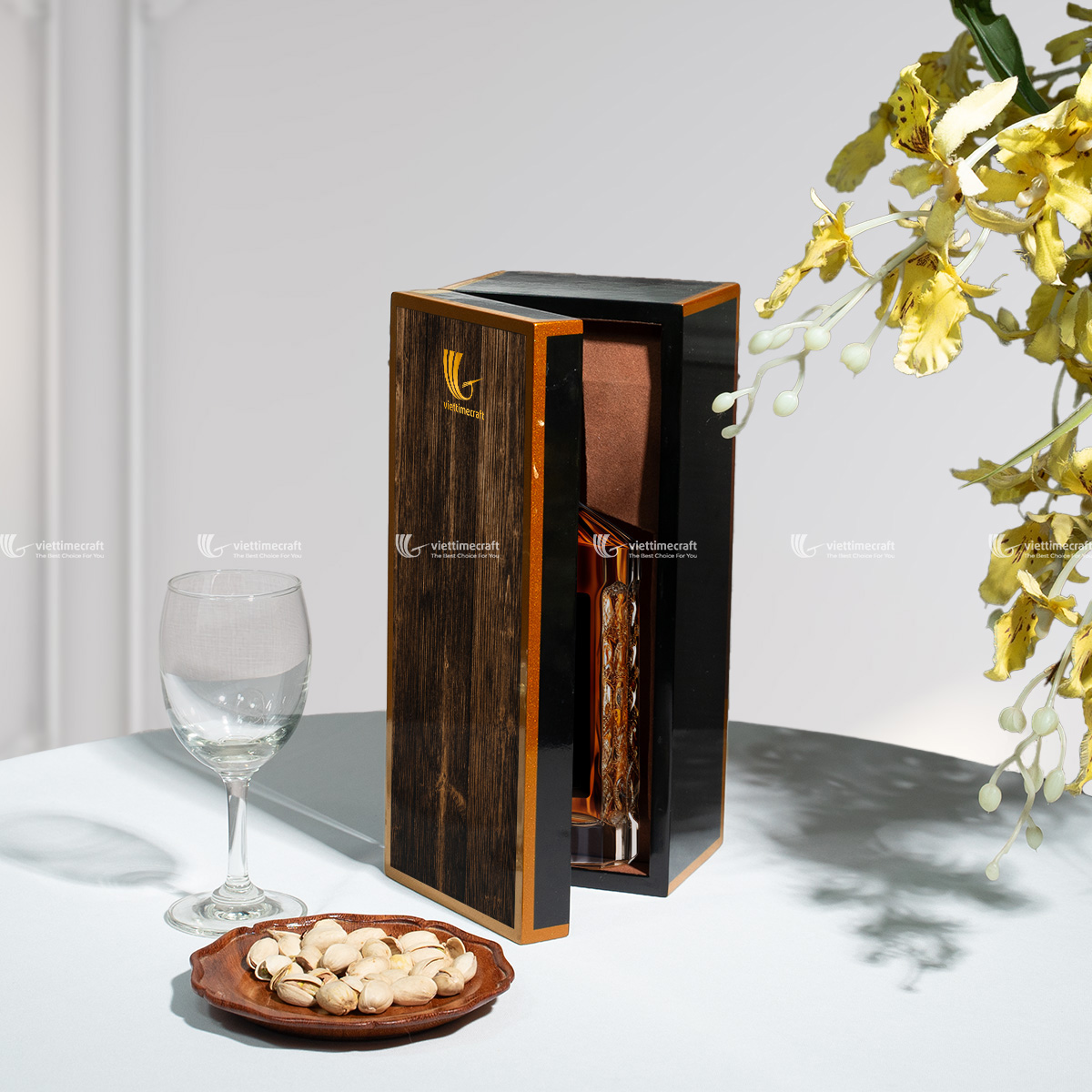 hộp rượu vang cao cấp, hộp quà tặng tết, hộp quà tặng cao cấp, hộp rượu cao cấp, quà tặng doanh nghiệp sang trọng