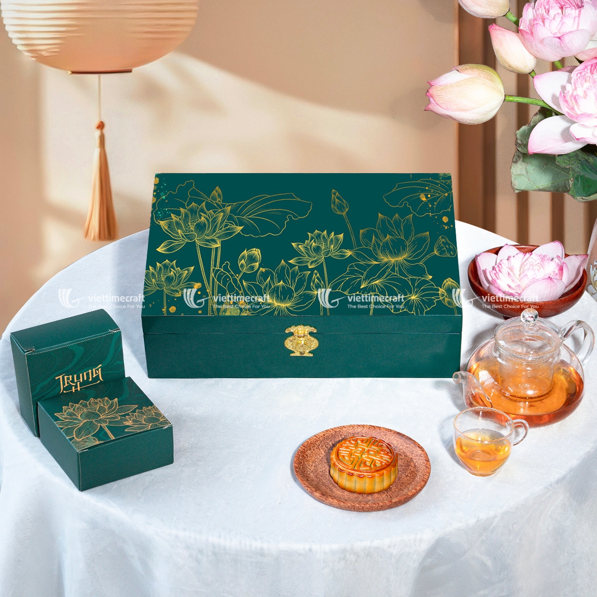 Hộp Trung thu “Búp Sen Xanh” sơn mài truyền thống Việt Nam doanh nghiêp quà tặng hộp bánh trung thu sơn mài cao cấp hộp quà tặng trung thu sơn mài cao cấp, Hộp quà tặng sơn mài Doanh nghiệp Trung thu 2025, hộp quà tặng trung thu, hộp bánh trung thu cao cấp, quà tặng doanh nghiệp, hộp trà, hộp bánh, set quà tặng doanh nghiệp khách hàng đối tác